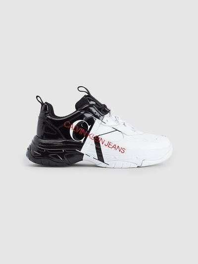 Calvin Klein Cipők HU619620 | Calvin Klein Chunky Női Sportcipő Fehér / Fekete